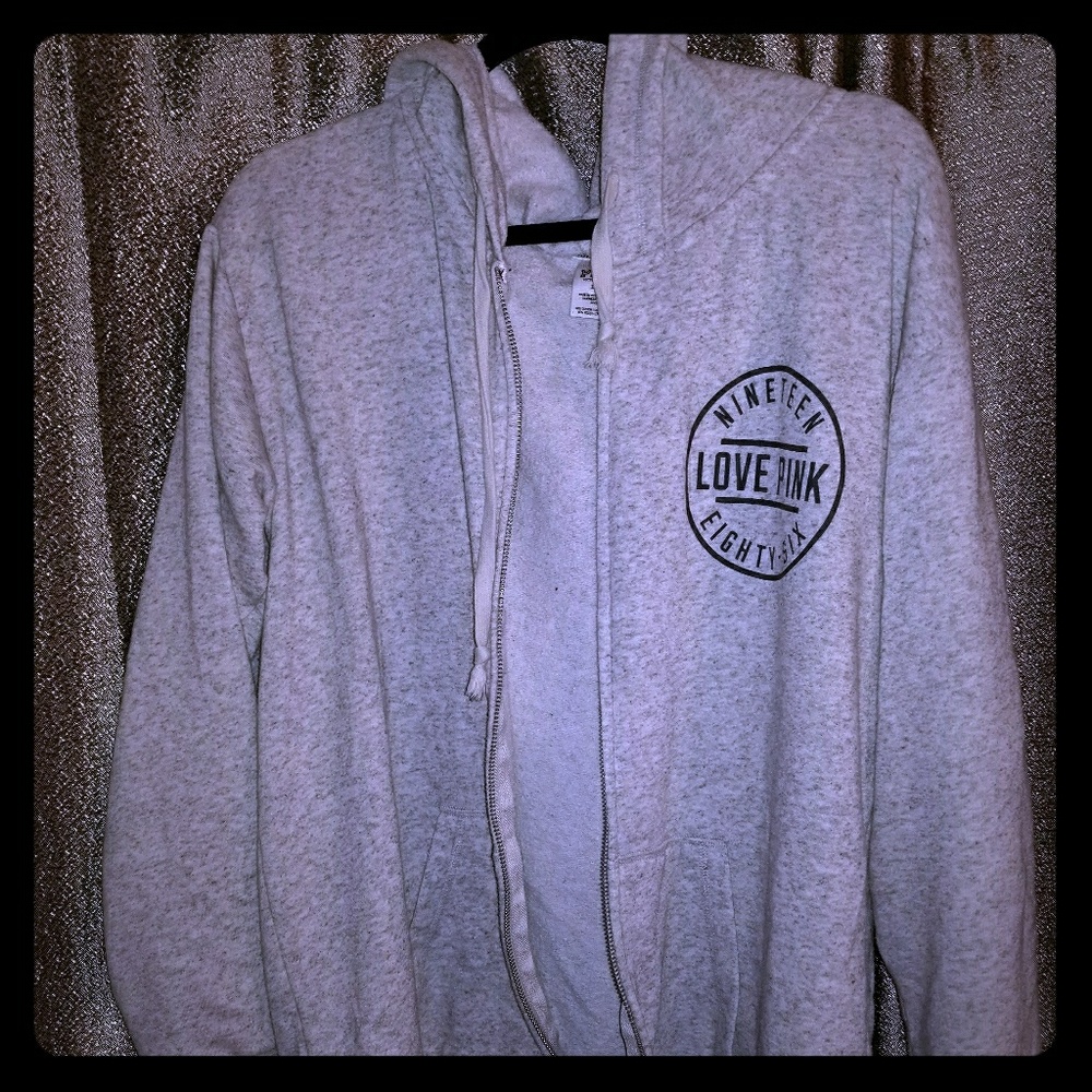 pink large hoodie